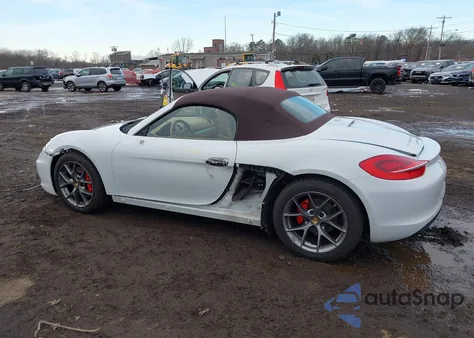2015 Porsche Boxster S z USA, uszkodzony, nr VIN WP0CB2A8XFS130095